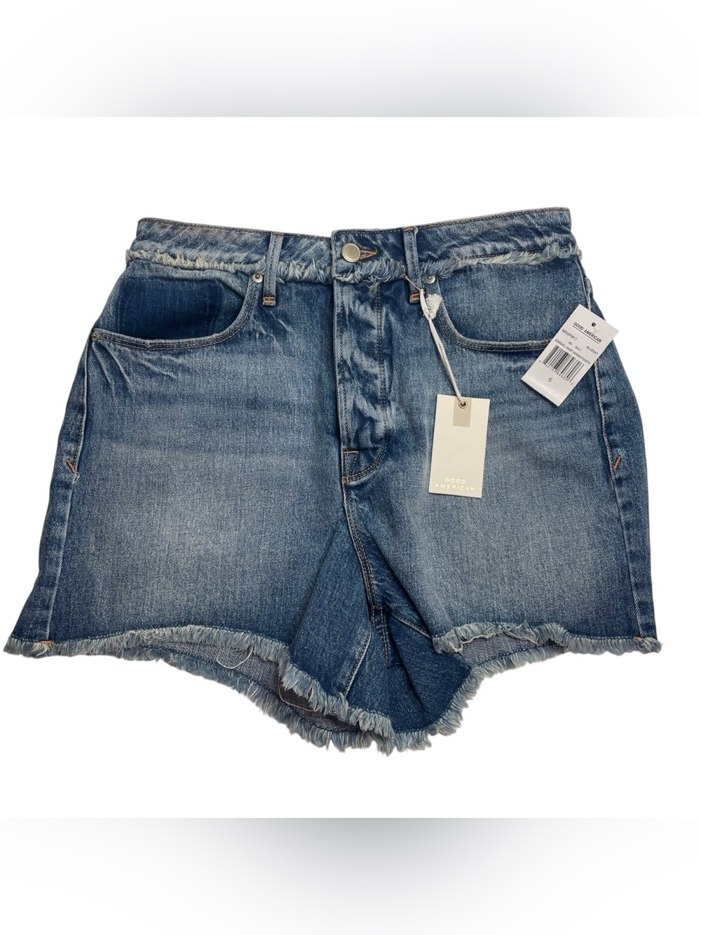 Good American Bombshell Short Shadow Pockets Size 6 / 28 New NWT